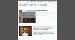 Desktop Screenshot of granberrydental.com