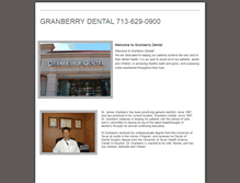 Tablet Screenshot of granberrydental.com